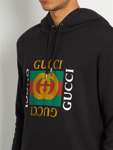 gucci hoodie mens black